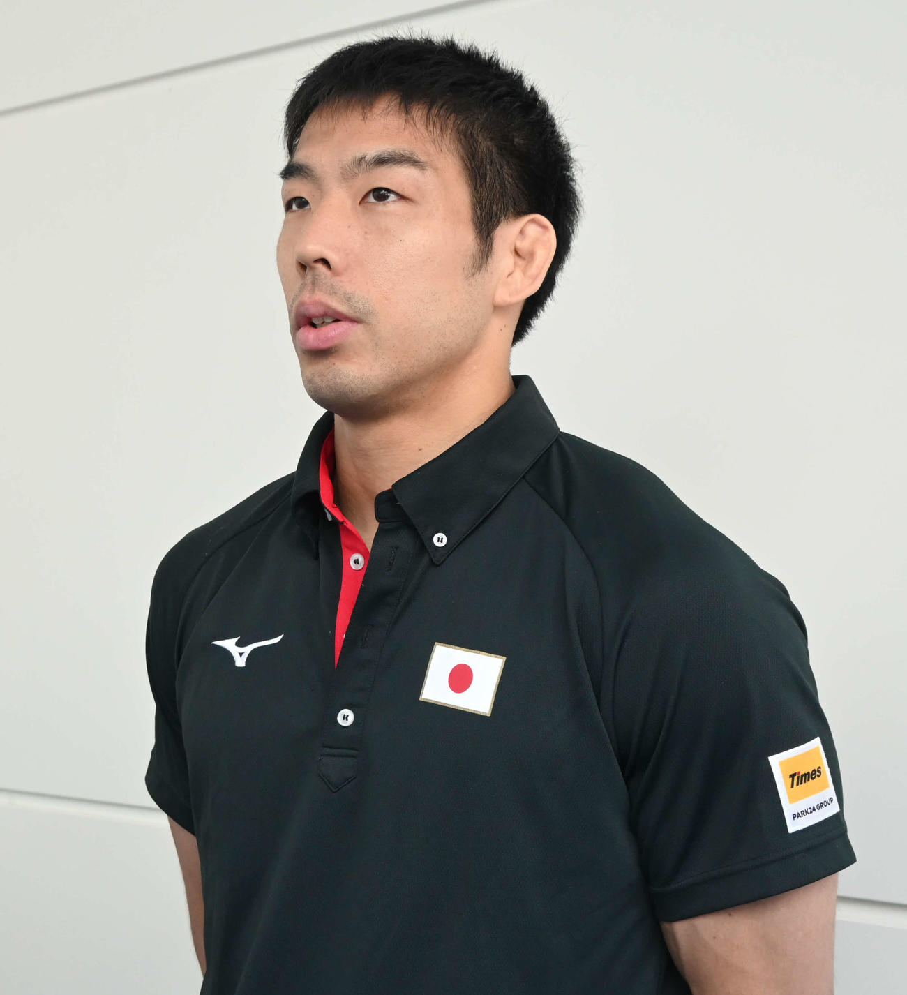 柔道世界選手権から帰国した男子81キロ級代表の永瀬貴規（撮影・飯岡大暉）