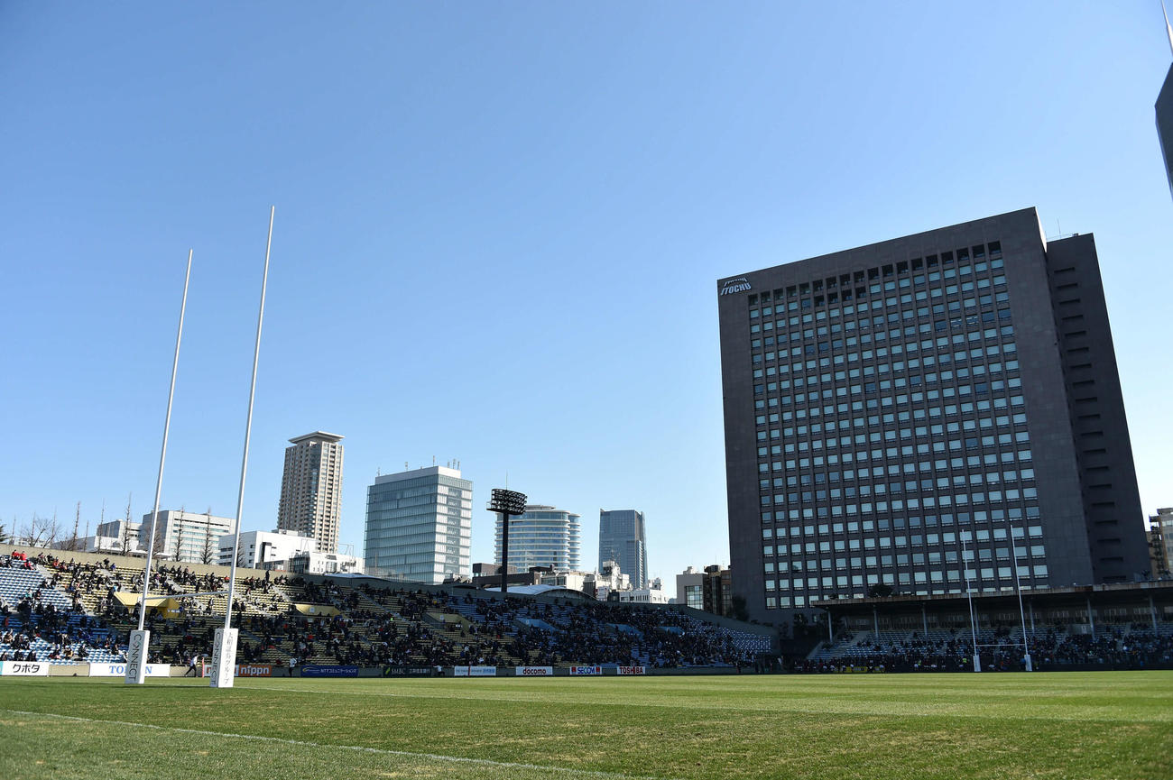 秩父宮ラグビー場（2021年撮影）