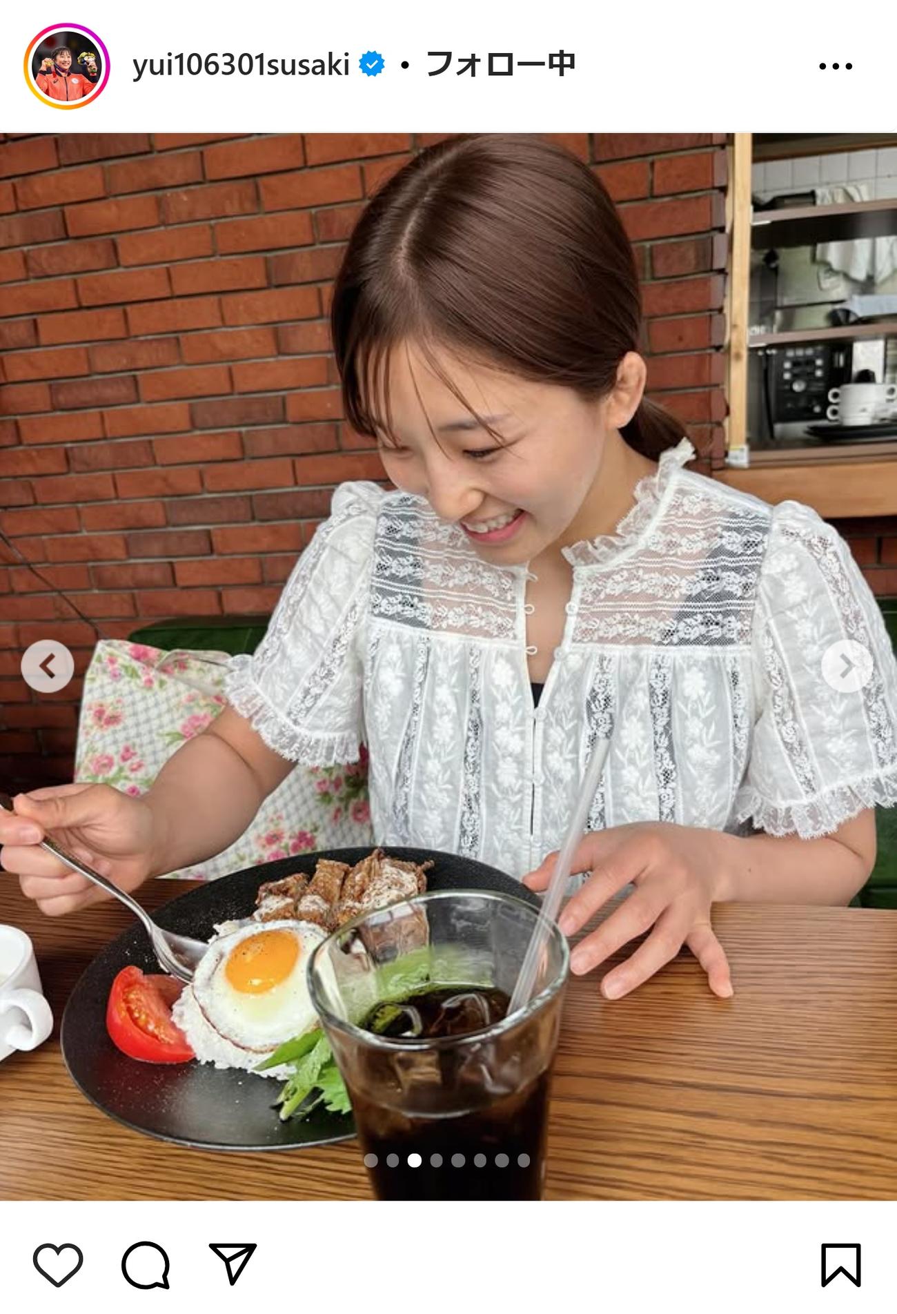 須崎優衣のインスタグラムから