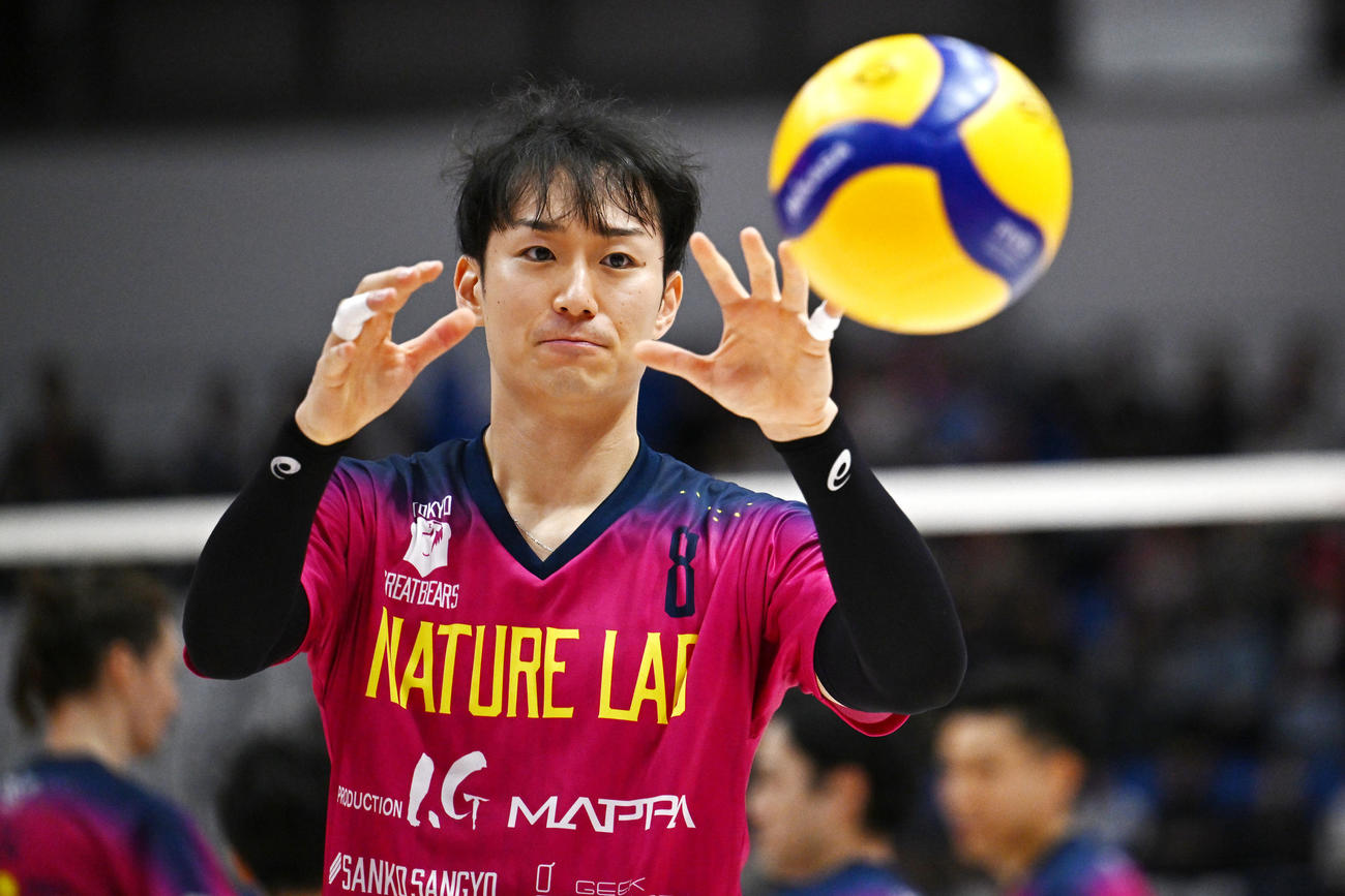 東京GB柳田将洋（2024年11月16日撮影）