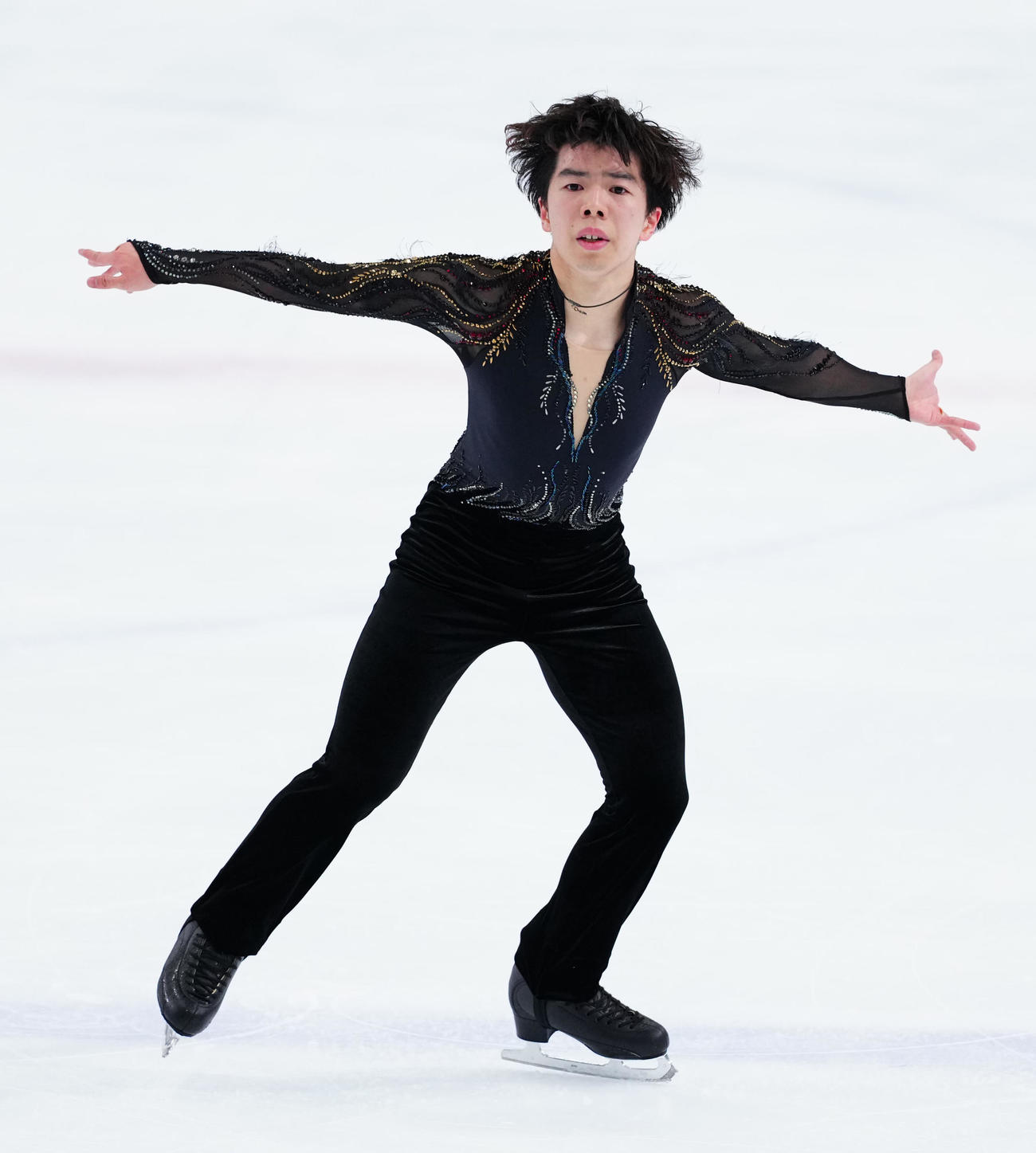 「ドリーム・オン・アイス2025」で演技する佐藤（撮影・江口和貴）