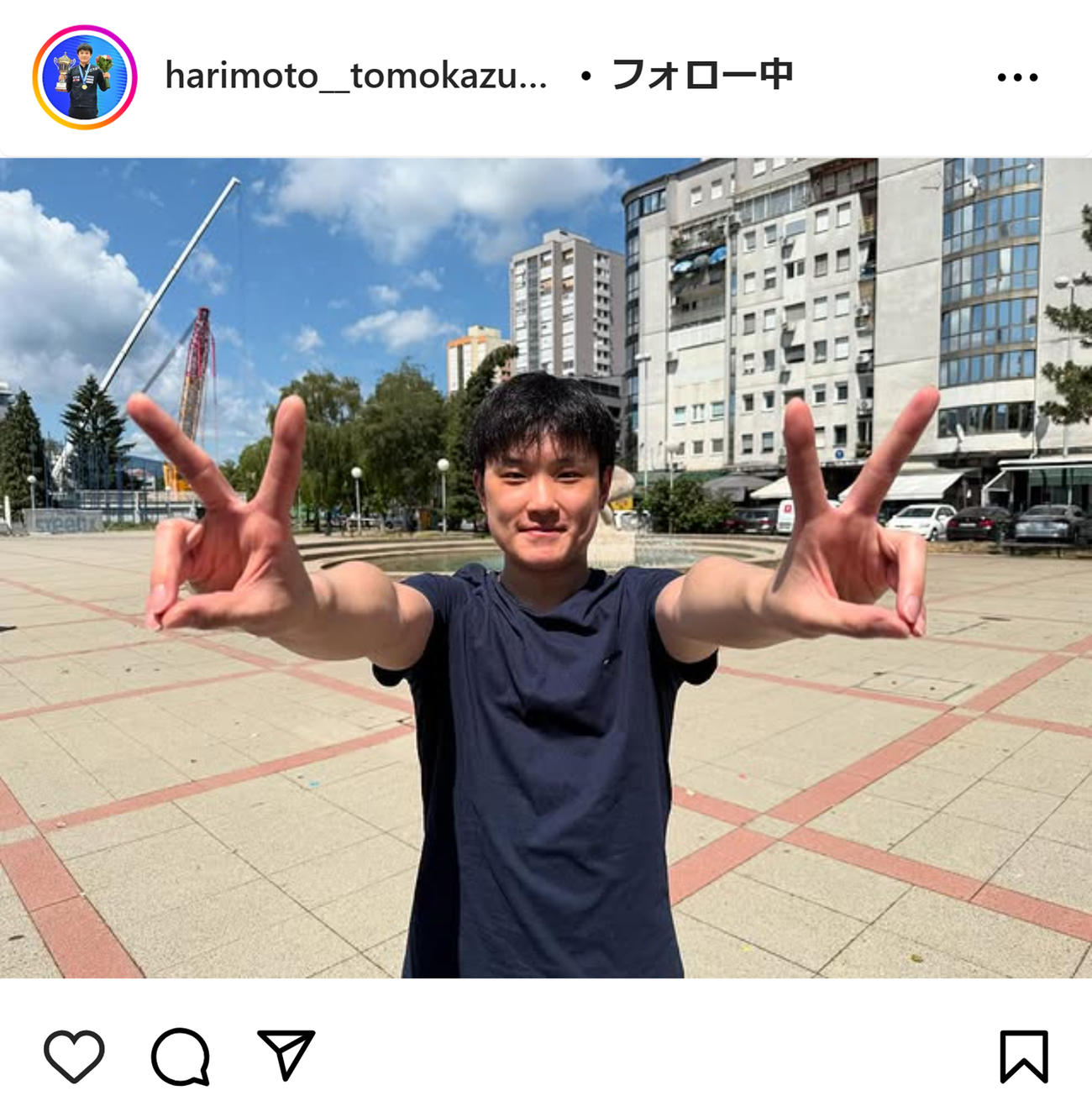 張本智和のインスタグラムから