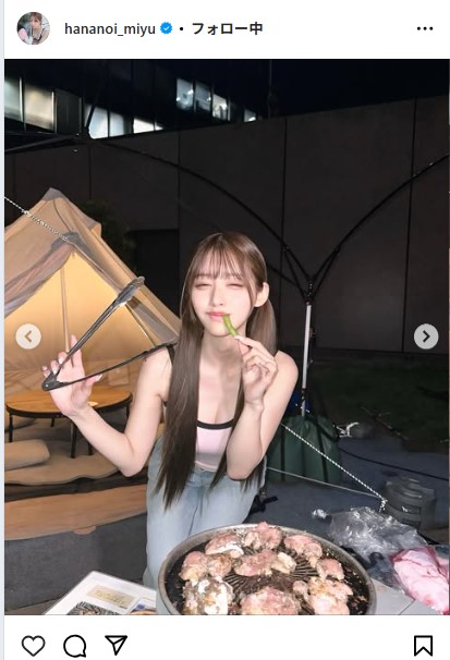 花乃衣美優のインスタグラムから