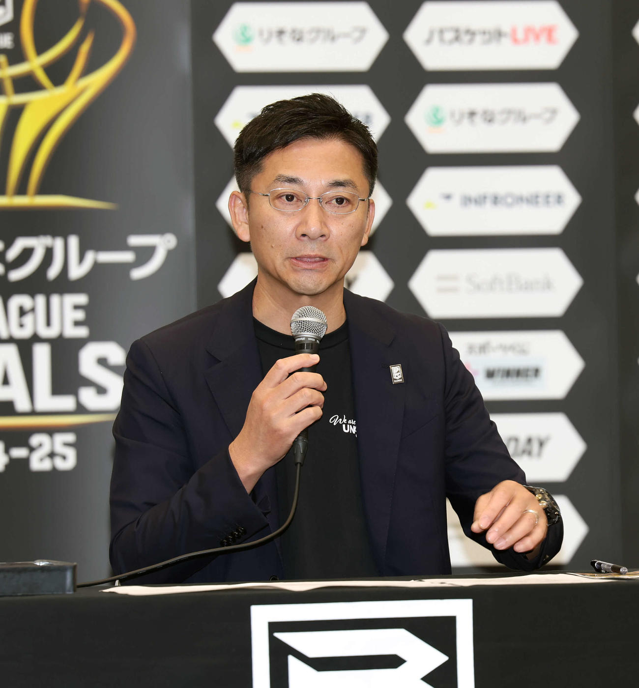 Bリーグ島田慎二チェアマン（2025年5月撮影）