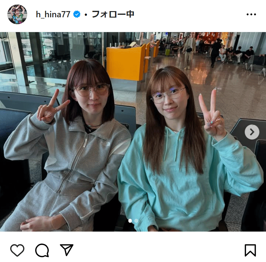 早田ひなのインスタグラムから
