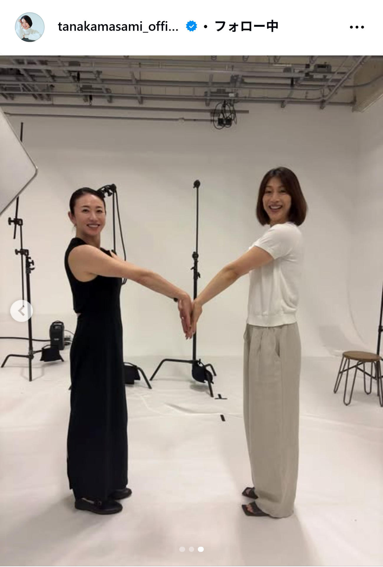 田中雅美さんのインスタグラムから