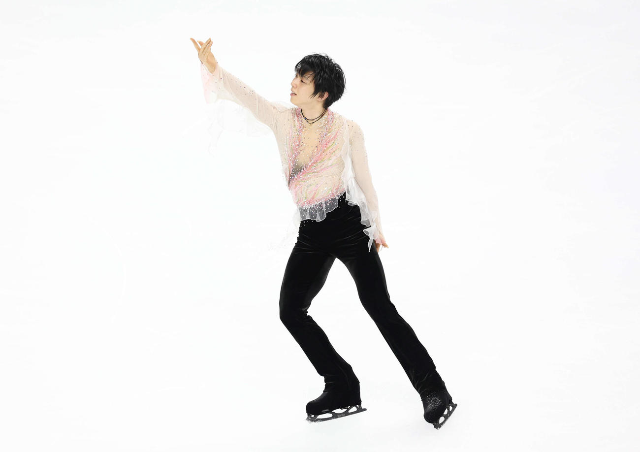 「The First Skate」で演技をする羽生（撮影・増田悦実）
