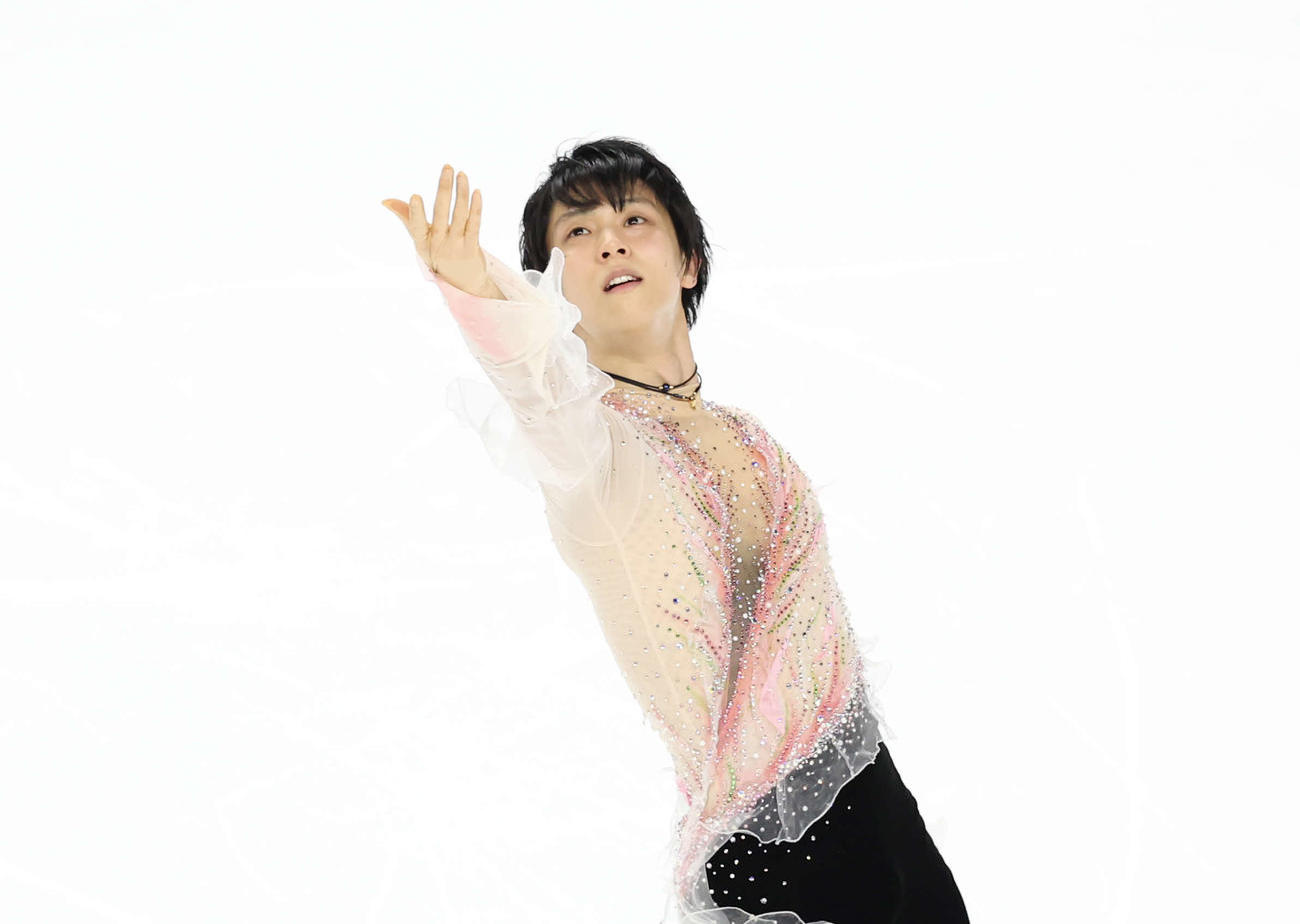 「The First Skate」で演技をする羽生（撮影・増田悦実）