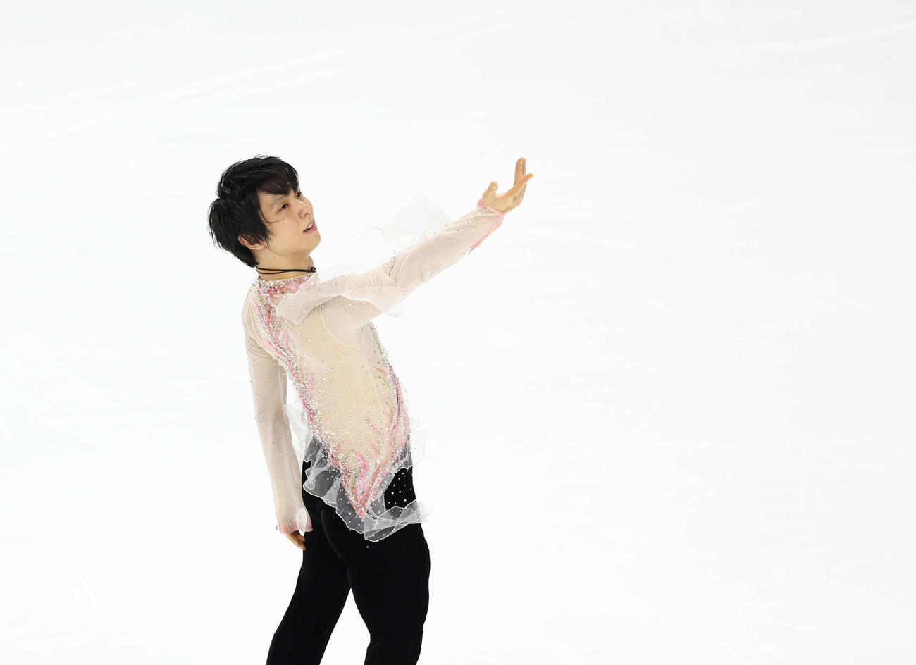 「The First Skate」で演技をする羽生（撮影・増田悦実）