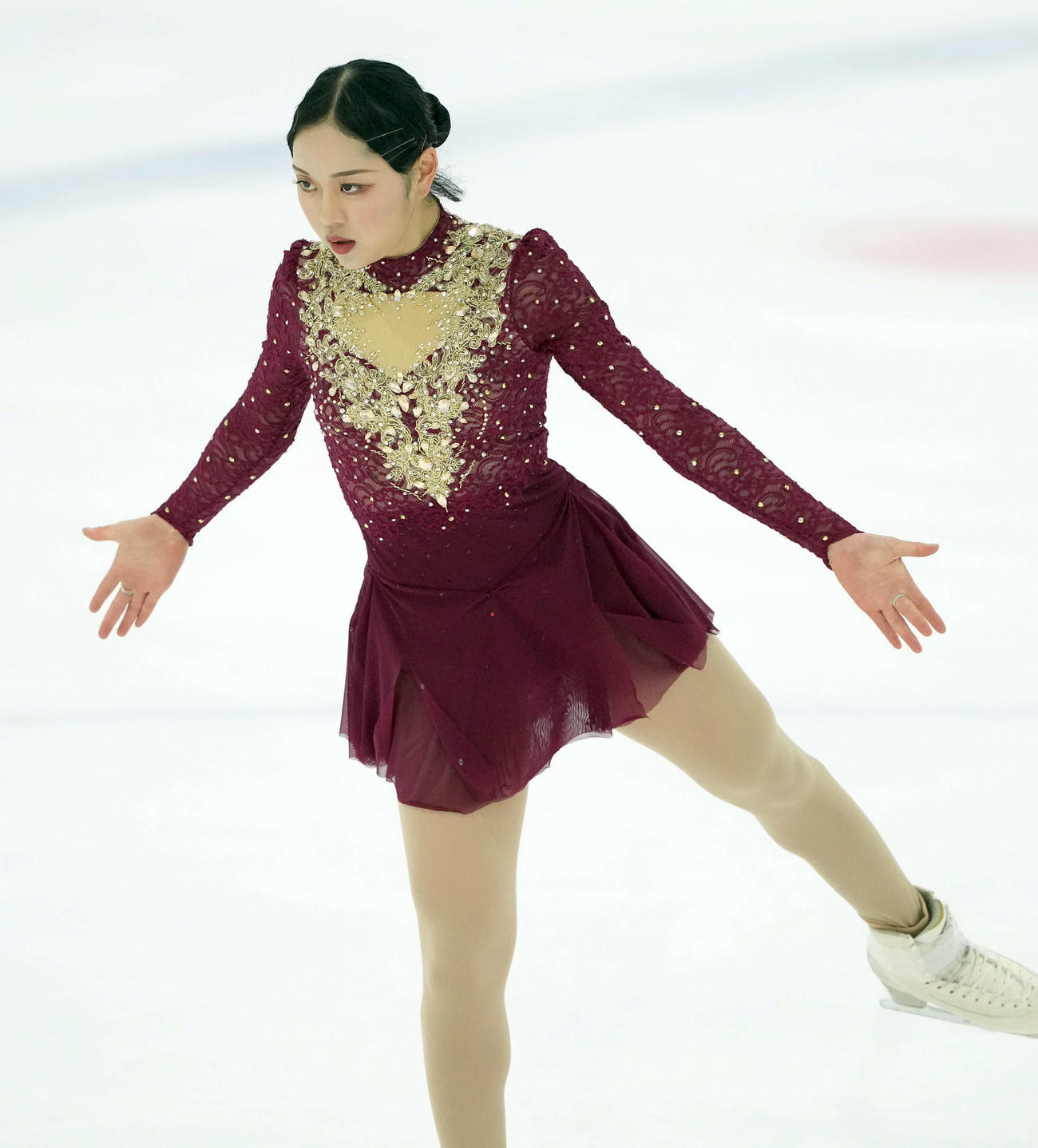 シニア女子　2位の江川マリア（撮影・たえ見朱実）