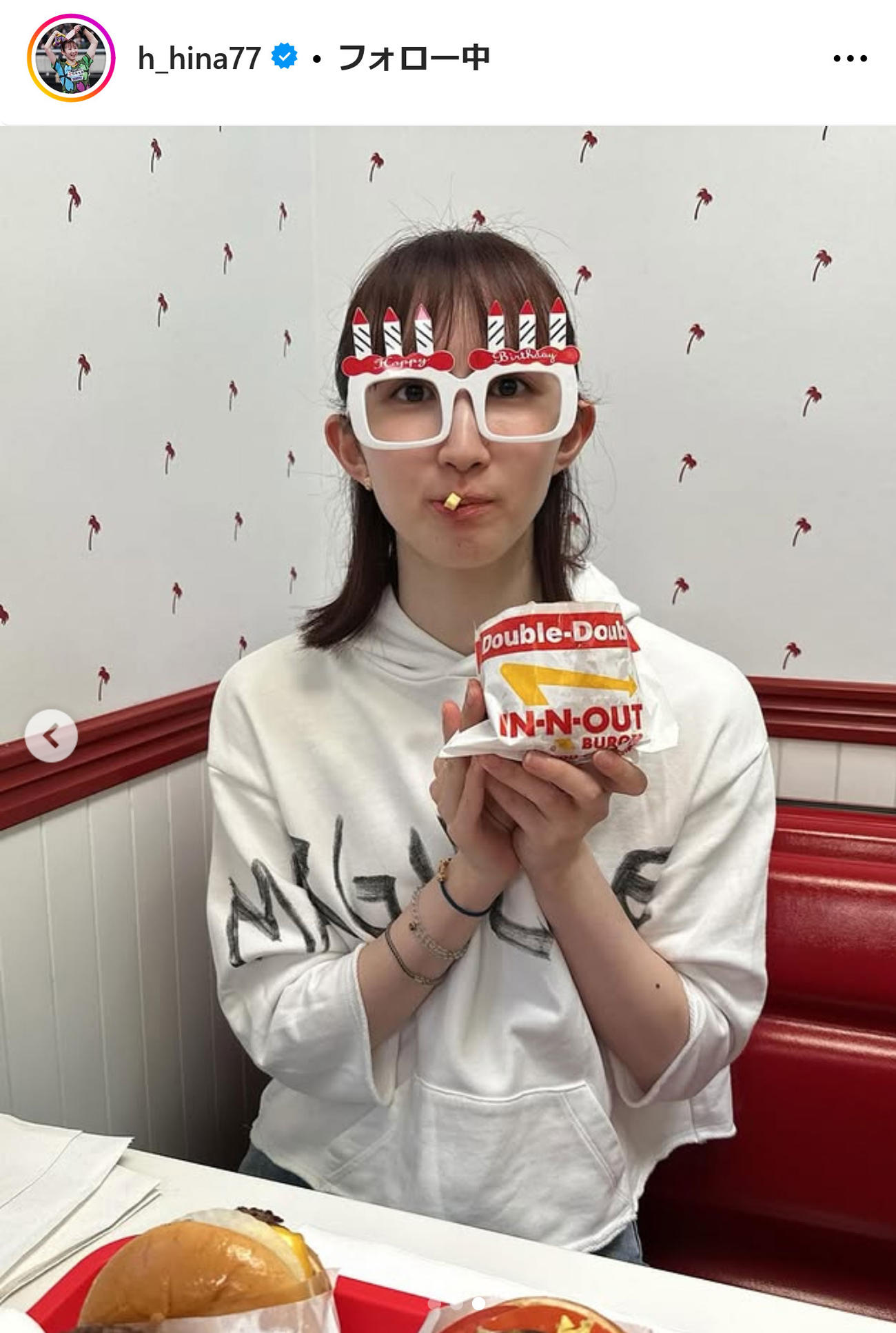 早田ひなインスタグラムから