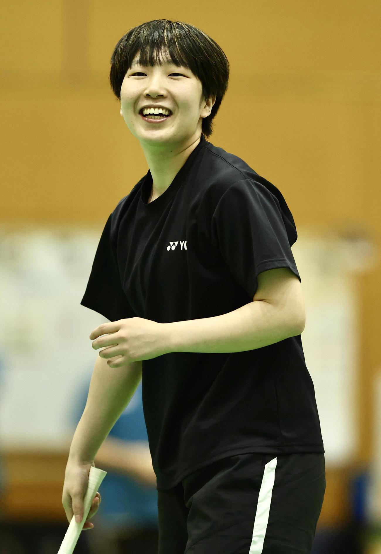 練習に臨む山口（撮影・河田真司）
