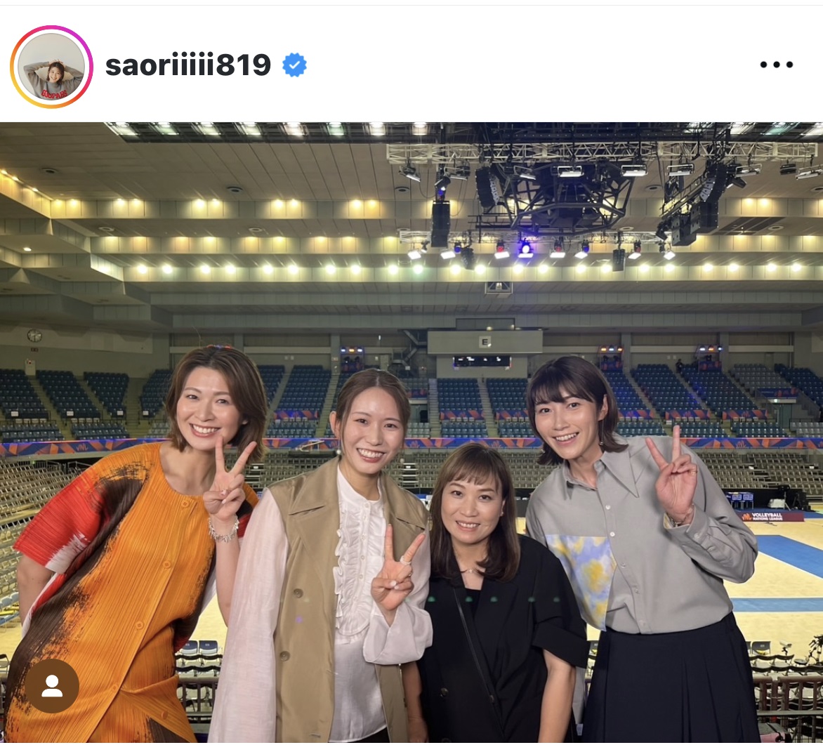 木村沙織さんのインスタグラムから
