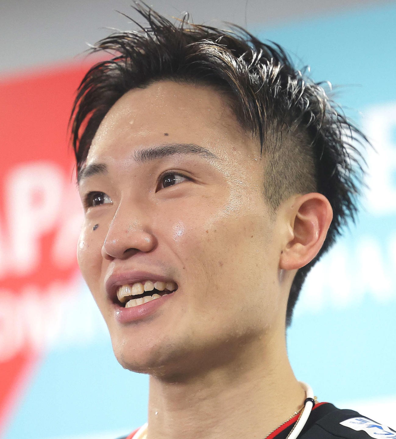 バドミントン男子の桃田賢斗＝23年7月撮影