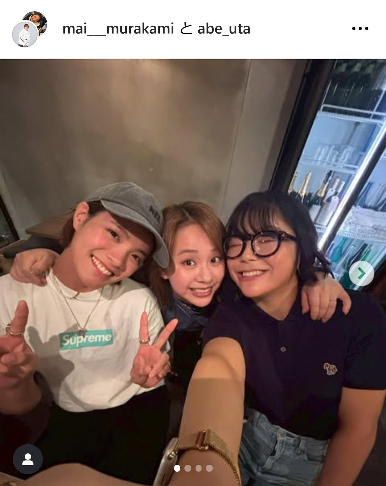 阿部詩のインスタグラムから