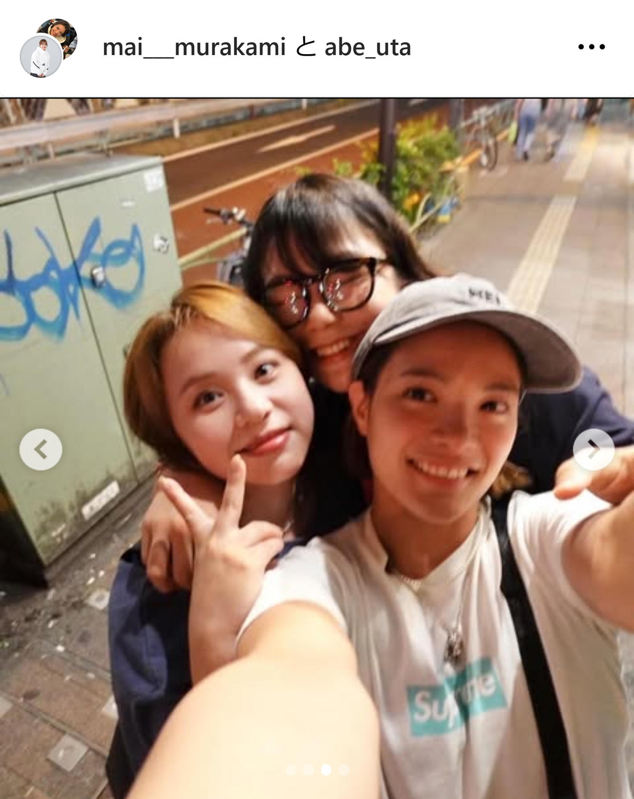 阿部詩のインスタグラムから