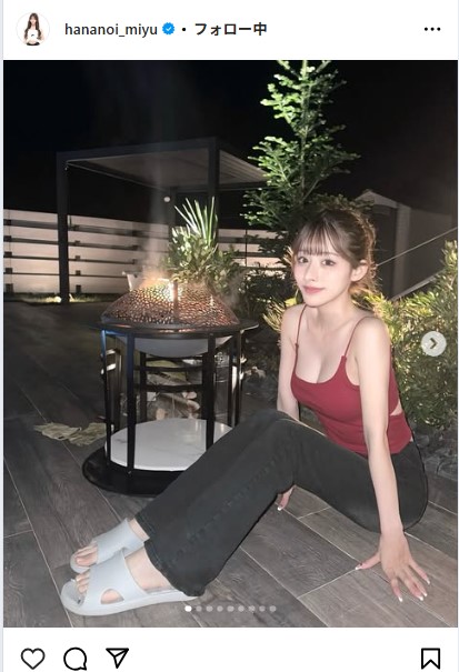 花乃衣美優のインスタグラムから