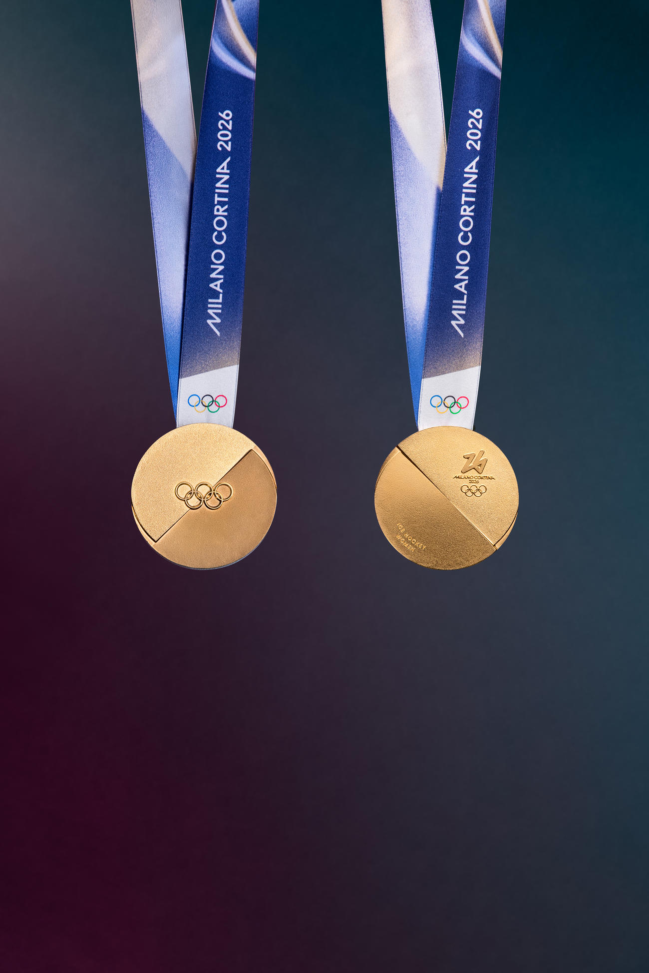 公開された2026年ミラノ・コルティナ五輪の金メダル（C）Fondazione Milano Cortina 2026