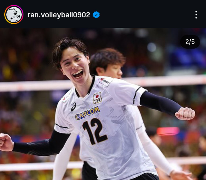 高橋藍のインスタグラムから