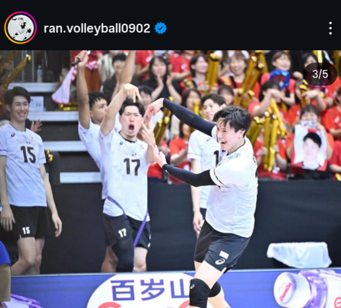 高橋藍のインスタグラムから
