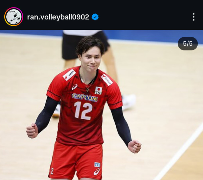 高橋藍のインスタグラムから