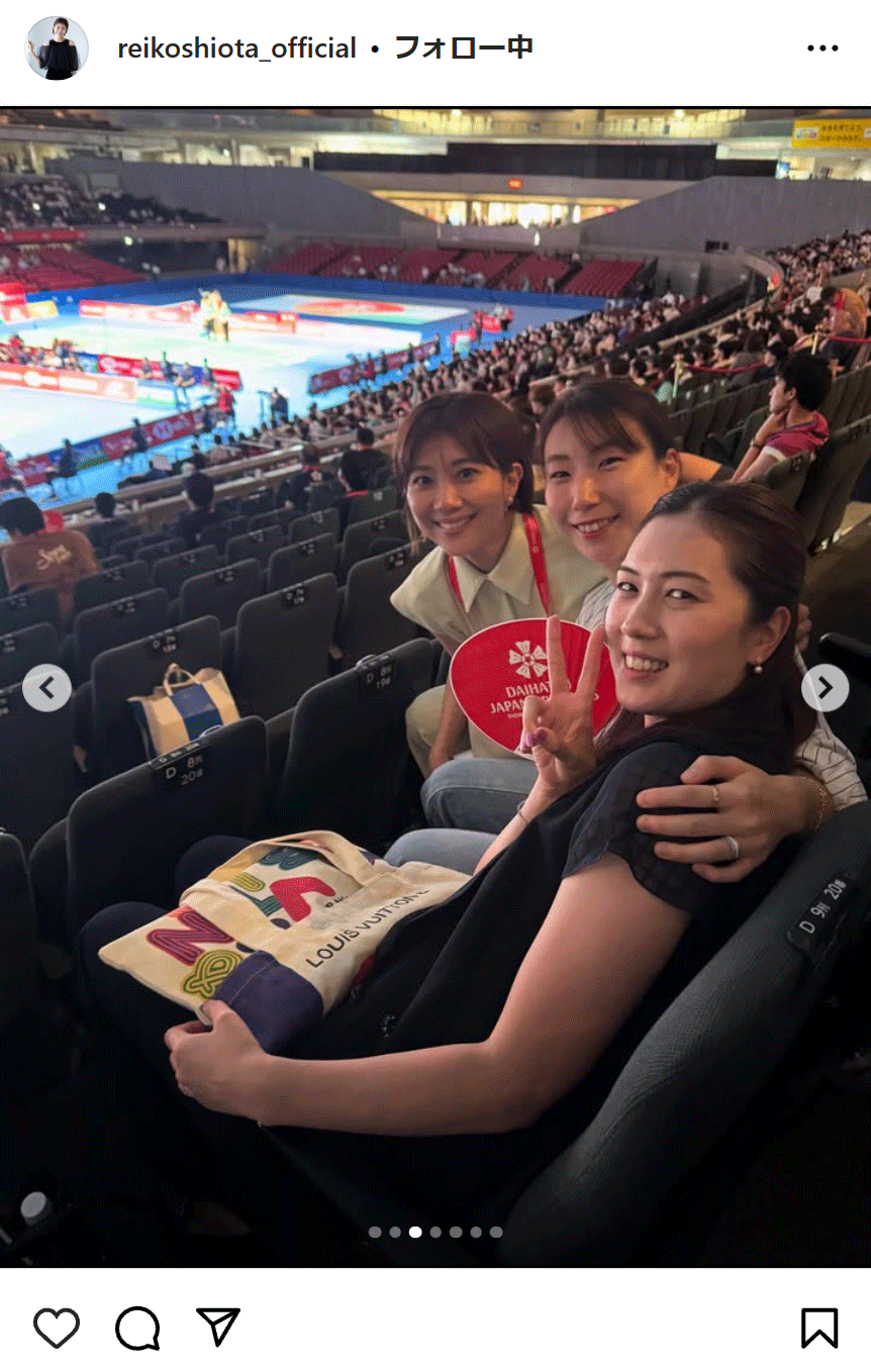 潮田玲子さんのインスタグラムから