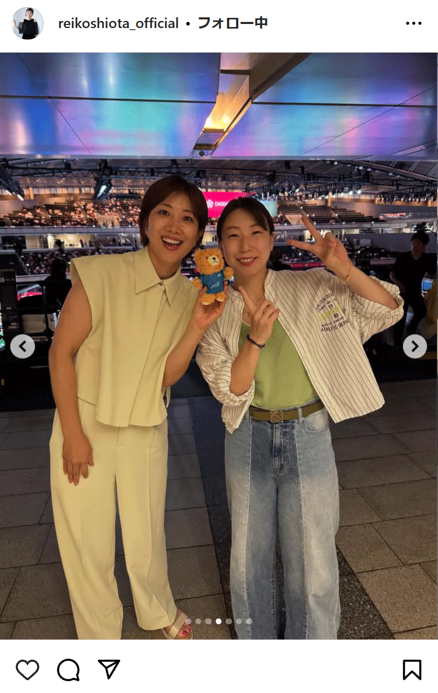 潮田玲子さんのインスタグラムから