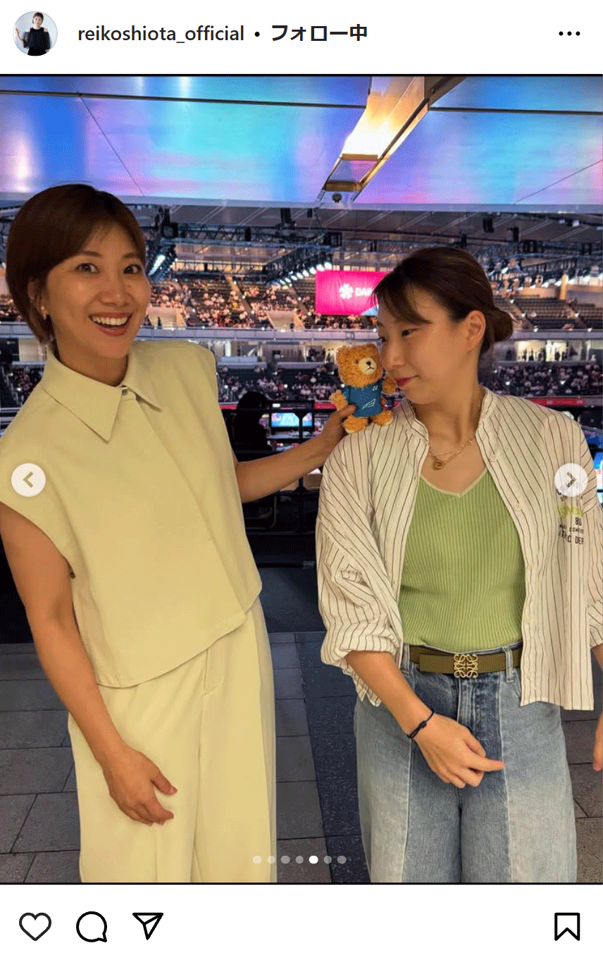 潮田玲子さんのインスタグラムから