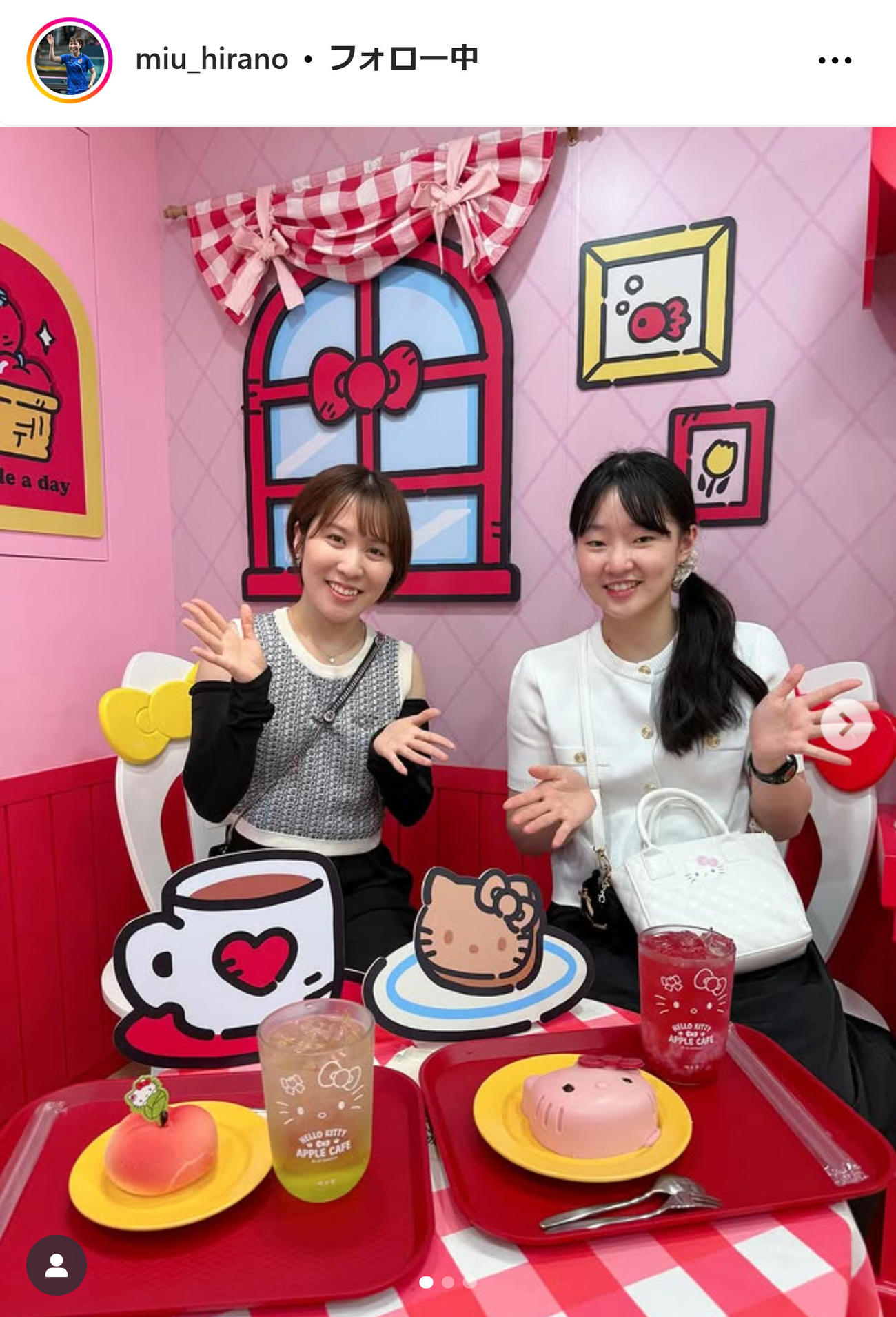 平野美宇のインスタグラムから