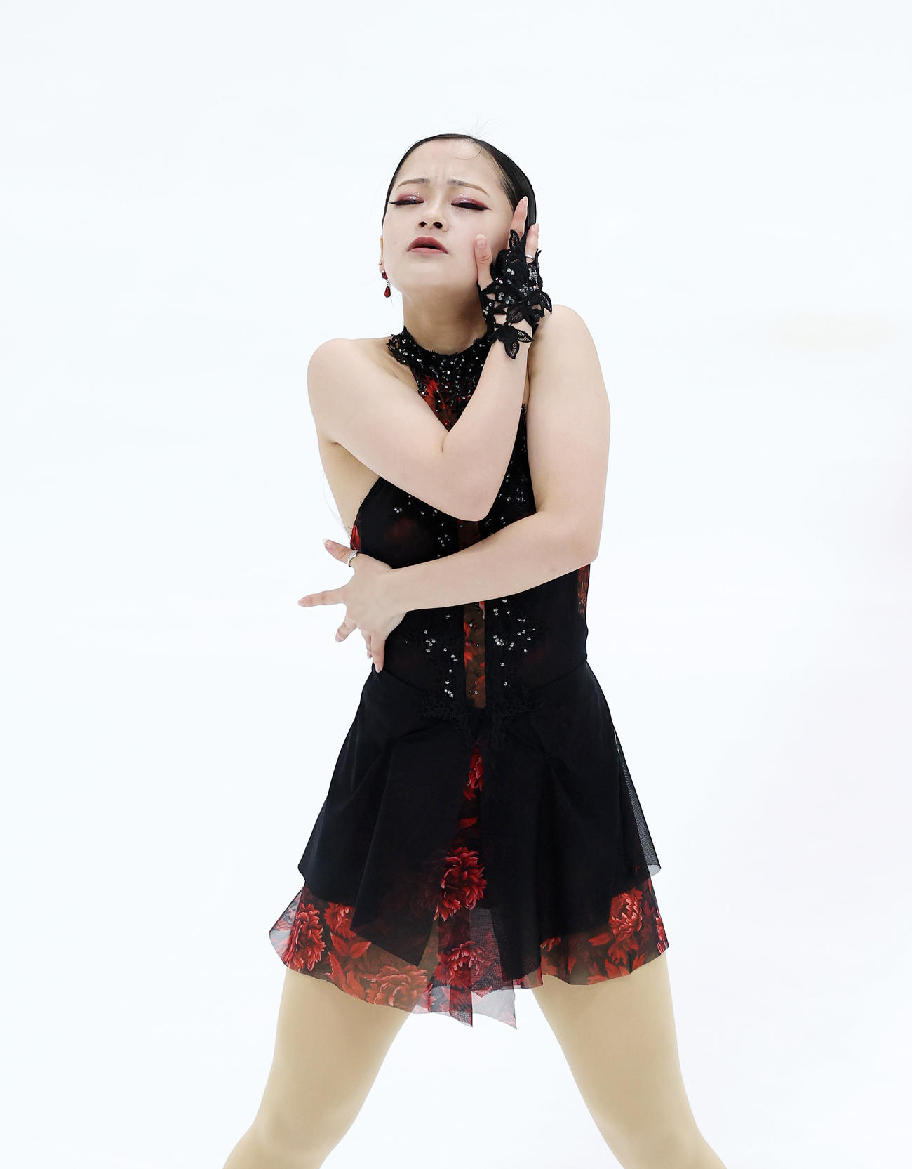 女子SPに臨む渡辺（撮影・鈴木正人）