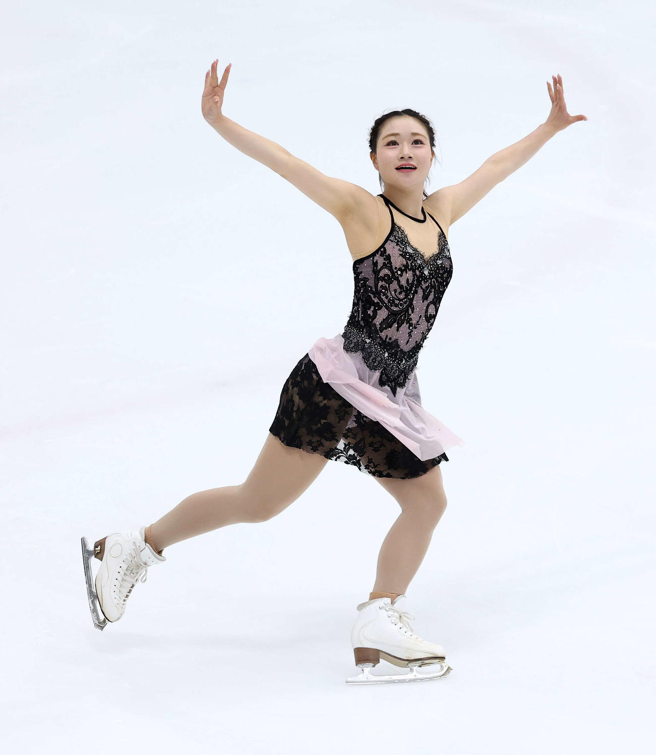 女子SPに臨む河辺（撮影・鈴木正人）