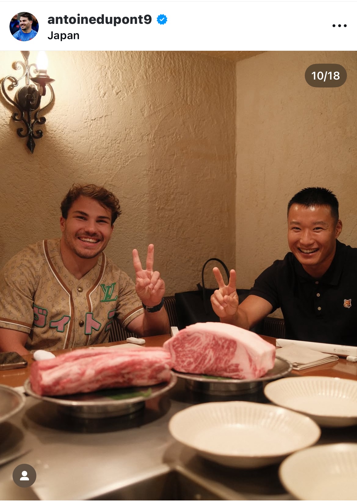 アントワーヌ・デュポンのインスタグラムから