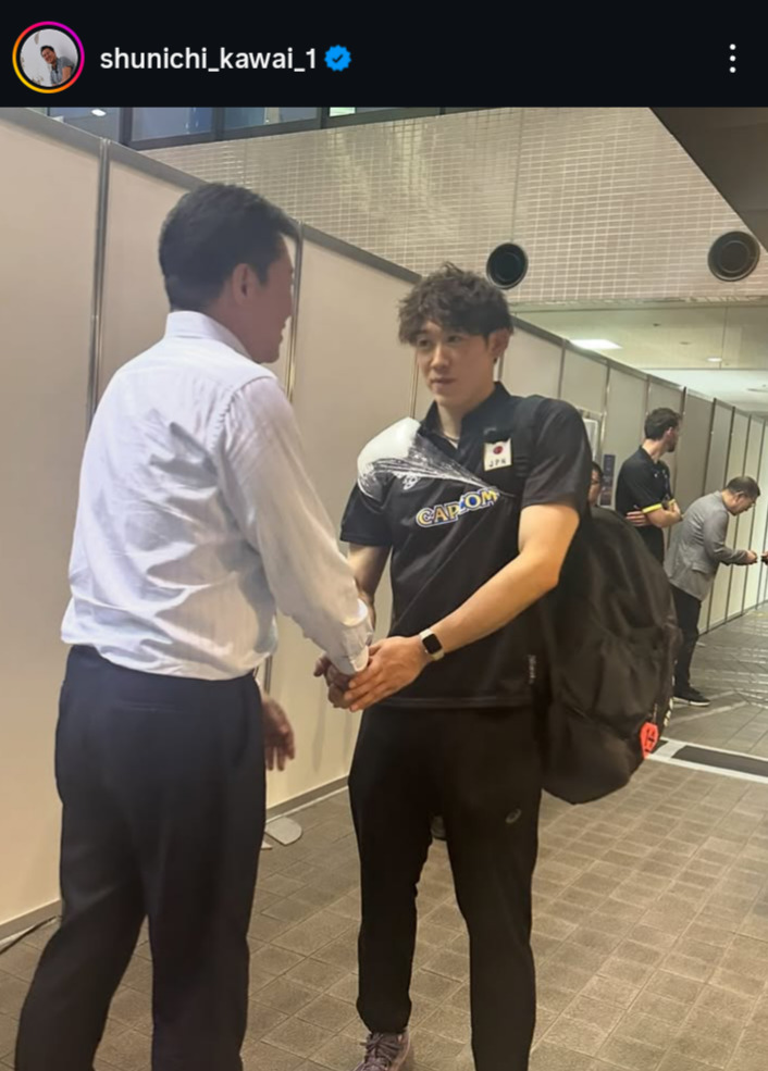 川合俊一会長のインスタグラムから