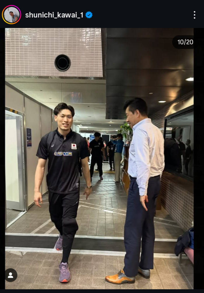 川合俊一会長のインスタグラムから