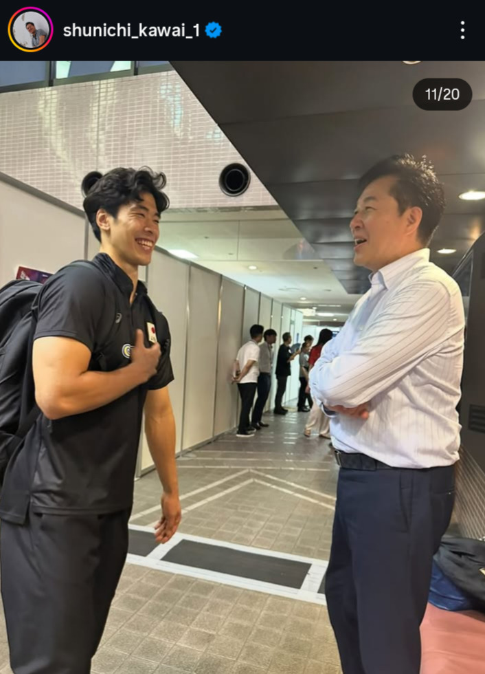 川合俊一会長のインスタグラムから
