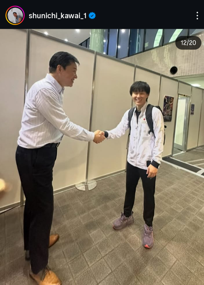 川合俊一会長のインスタグラムから
