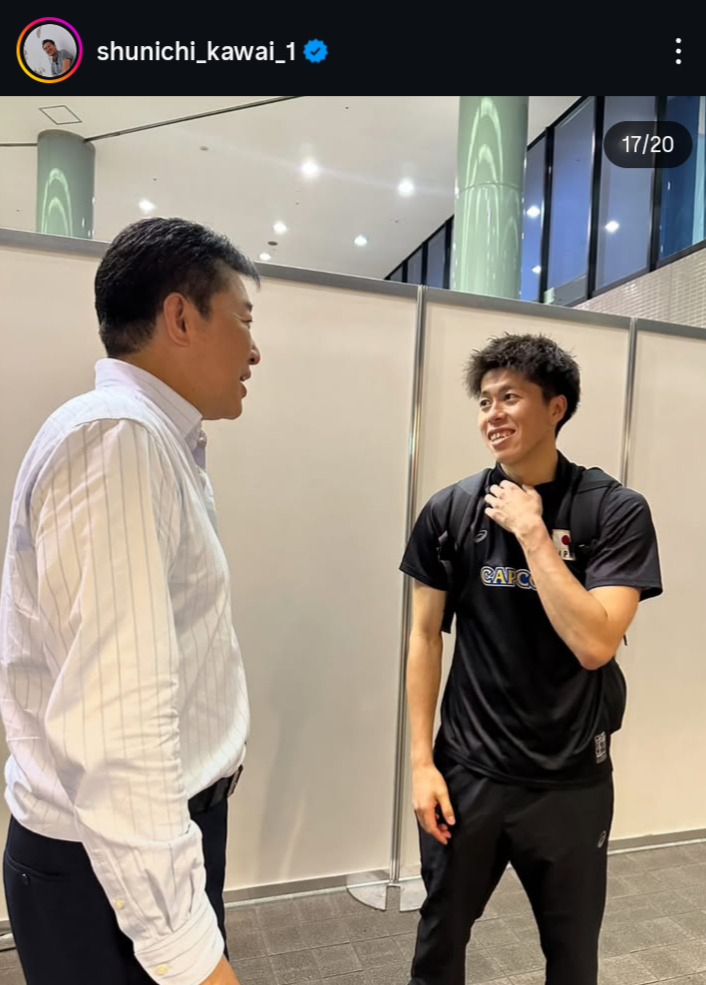 川合俊一会長のインスタグラムから