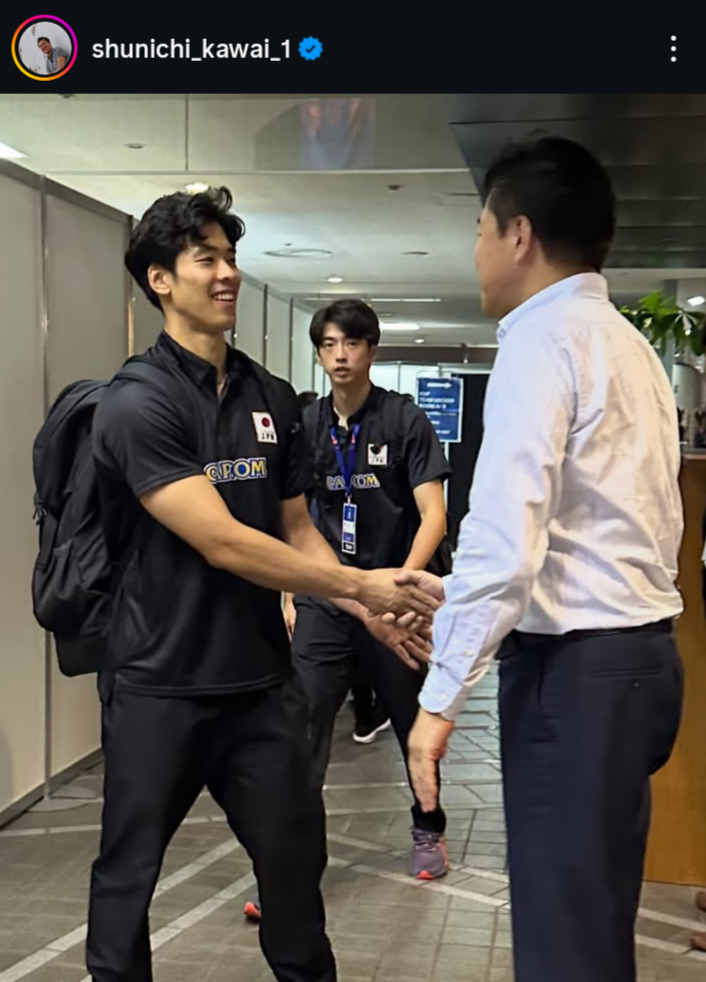 川合俊一会長のインスタグラムから