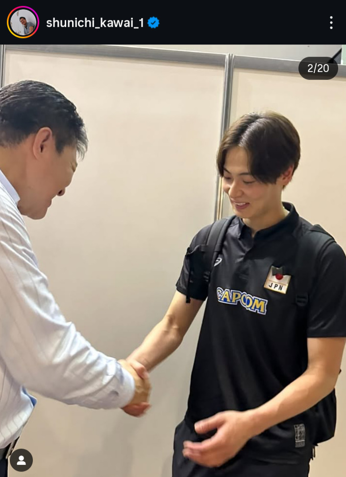 川合俊一会長のインスタグラムから