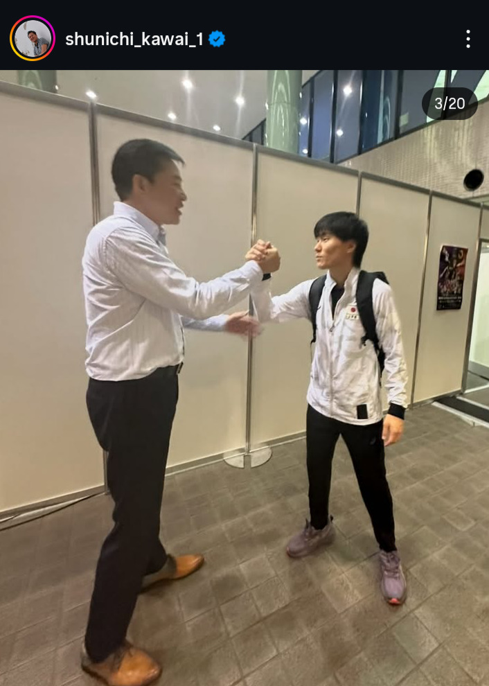 川合俊一会長のインスタグラムから