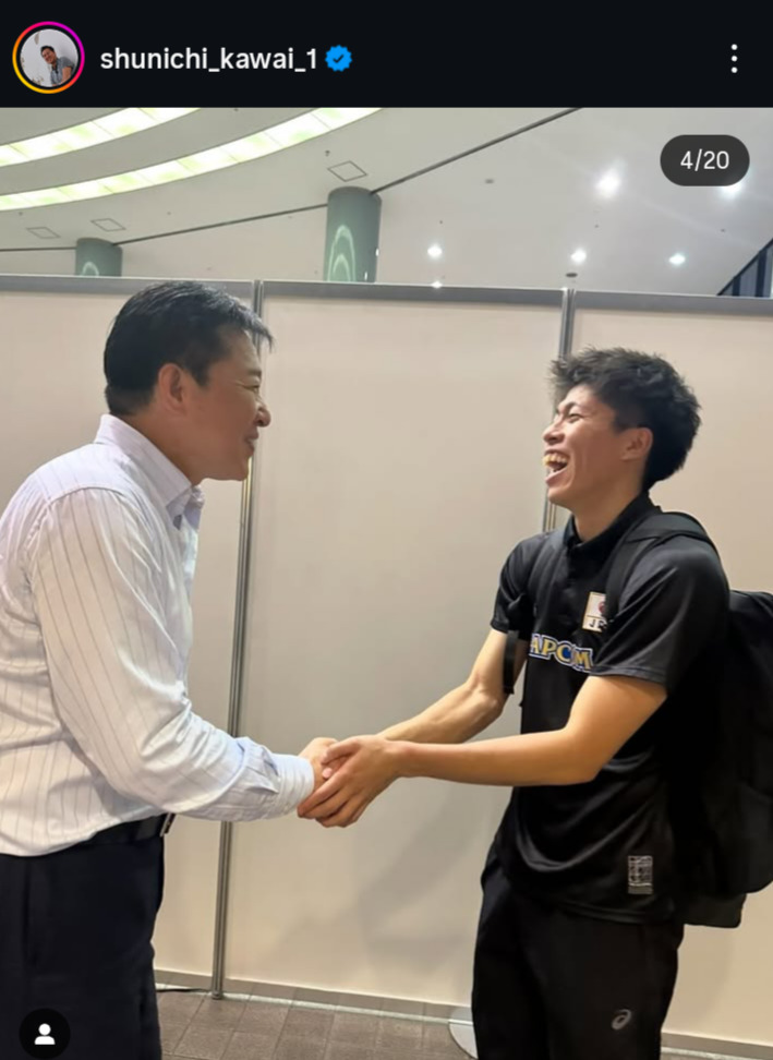 川合俊一会長のインスタグラムから