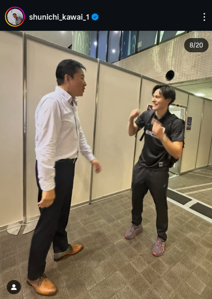 川合俊一会長のインスタグラムから