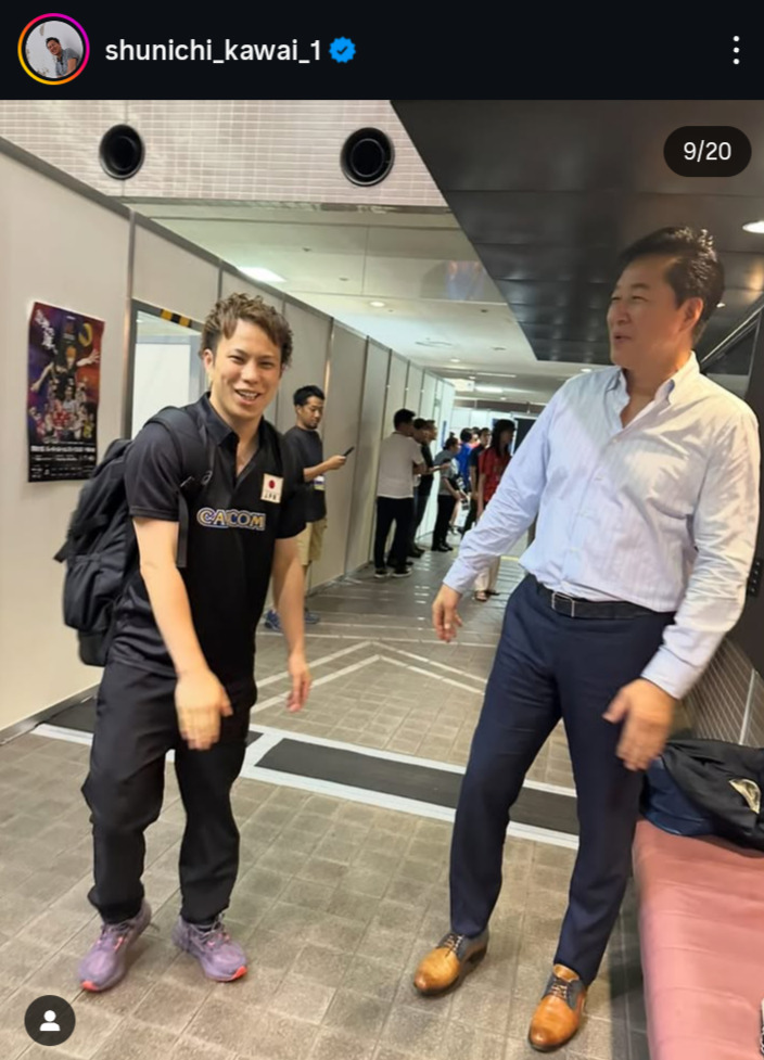 川合俊一会長のインスタグラムから