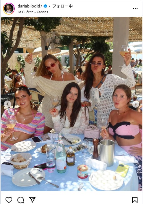 ダリア・ビロディドのインスタグラムから