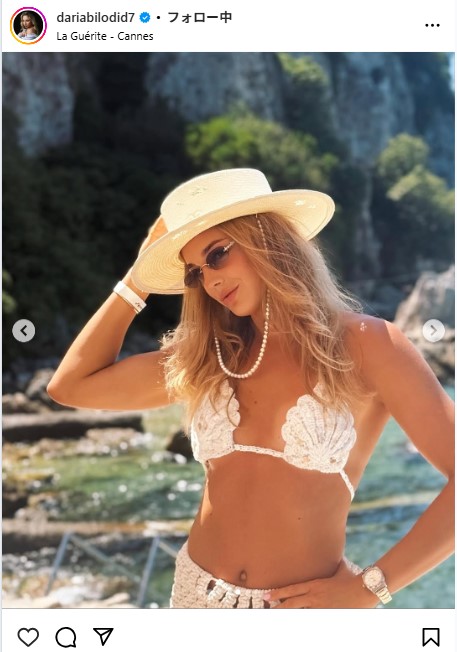 ダリア・ビロディドのインスタグラムから