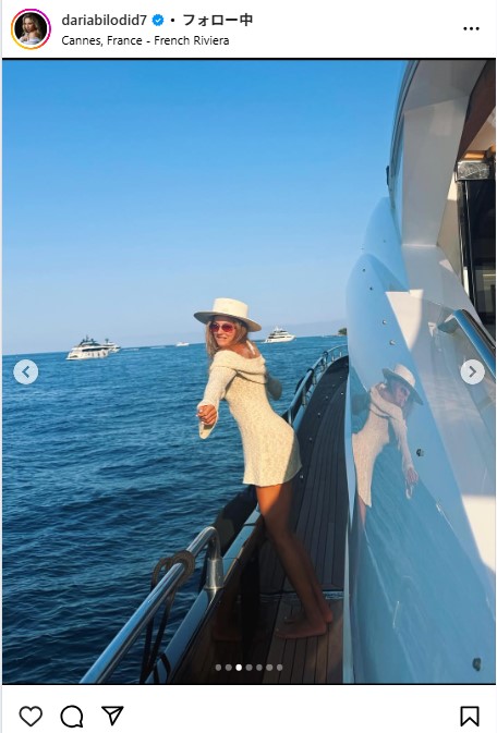 ダリア・ビロディドのインスタグラムから