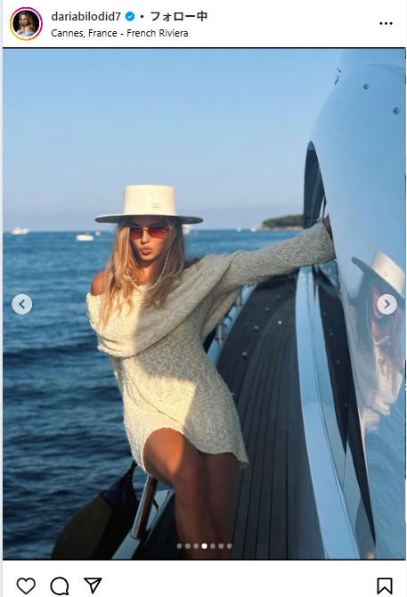 ダリア・ビロディドのインスタグラムから