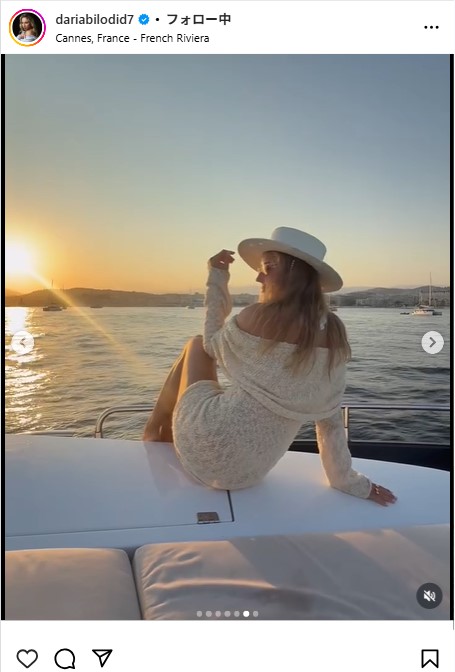 ダリア・ビロディドのインスタグラムから