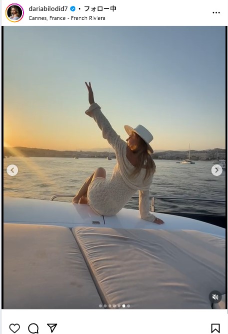 ダリア・ビロディドのインスタグラムから