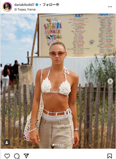 ダリア・ビロディドのインスタグラムから